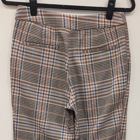 Anthropologie Plaid Cuffed Tapered Dress Pants Size 2 - Picture 2 of 10